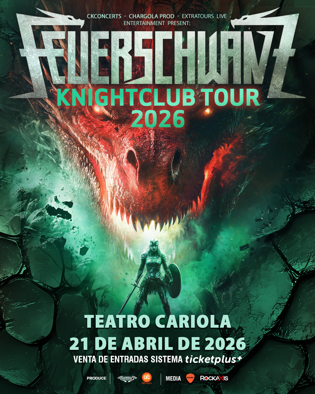 Feuerschwanz debutará en Chile el 21 de abril de 2026